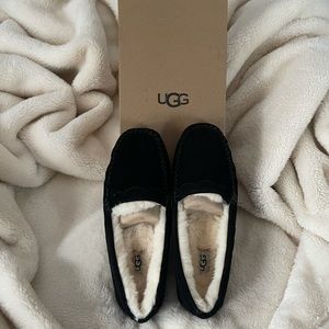 UGG Black Scalloped Mocs